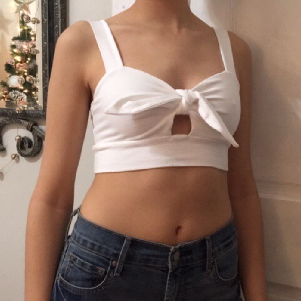 Forever 21 bow crop top